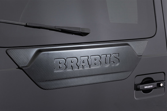 Накладка Brabus на заднюю дверь для G-class. Карбон (матовая)