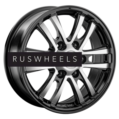 Диски LS 7x17/6x139,7 ET30 D106,1 1287 BKF (конус, Колпак+лого)