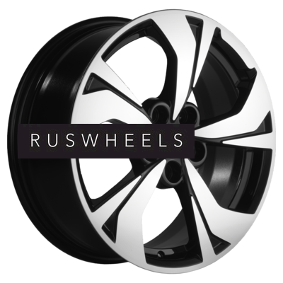 Диски Khomen Wheels 7x17/5x114,3 ET35 D66,1 KHW1724 (Nissan Juke) Black-FP