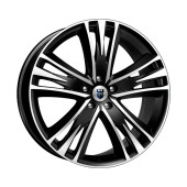 Диски КиК  Атлас (КС661M)  8,5\R20 5*112 ET35  d66,6  Алмаз черный  [78439]