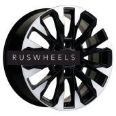 Диски Khomen Wheels 8x20/6x139,7 ET25 D106,1 KHW2010 (LC Prado) Black-FP Диски Khomen Wheels 8x20/6x139,7 ET25 D106,1 KHW2010 (LC Prado) Black-FP