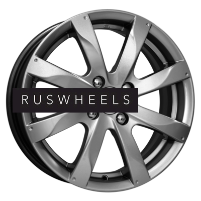 Диски КИК 6x15/4x100 ET48 D54,1 Джемини-оригинал (КС617) Дарк платинум