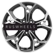 Диски Khomen Wheels 7x17/5x114,3 ET45 D66,1 KHW1702 (Teana/X-trail) Black-FP