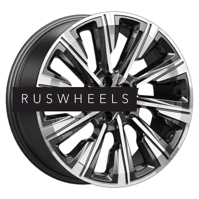 Диски КИК 7,5x19/5x112 ET40 D57,1 Галего (КС1039) Алмаз черный