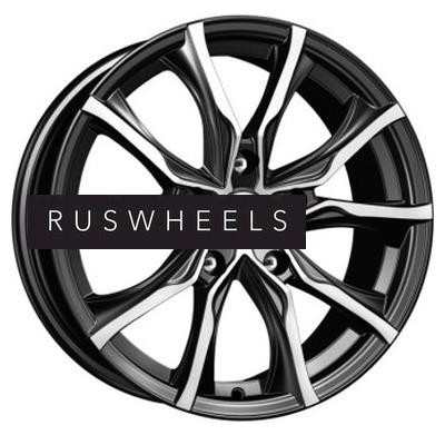 Диски КИК 7,5x17/5x114,3 ET45 D66,1 Твист (КС697) Алмаз черный