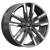 Диски СКАД Premium 8,0\R20 5*108 ET36 d65.1 Diamond Black Gris