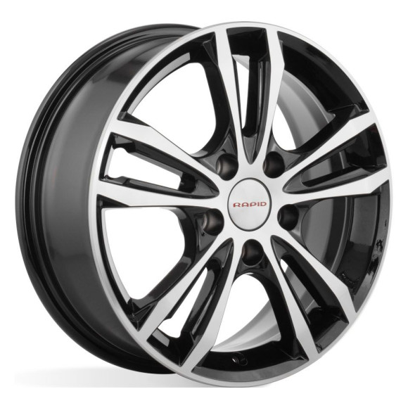 Диски КиК  Samara-оригинал (КС866)  6,0\R16 4*100 ET49  d54,1  Алмаз черный SK  [r74579SK]