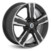 Диски КиК 6.5\R16 5*100 ET38 d57.1 алмаз чёрный
