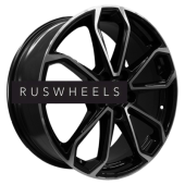 Диски Khomen Wheels 7x18/5x112 ET43 D57,1 KHW1816 (Kodiaq/Tiguan/Audi Q3) Black-FP