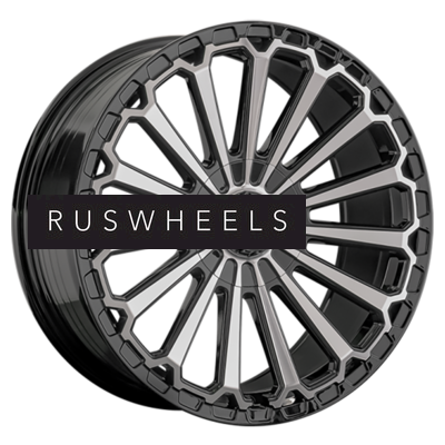 Диски LS FlowForming 9x20/6x139,7 ET25 D100,1 RC80 BKF (конус, Колпак+лого)