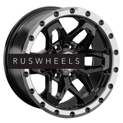 Диски LS 9x17/6x139,7 ET15 D106,1 1350 BKL (конус, Колпак+лого)